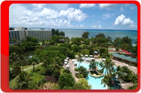 Остров Сайпан. Отель Hyatt Regency Saipan 5* утопает в 14 акрах тропической зелени.